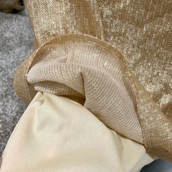 New  Sleeveless Sparkly Sequined  Evening Dress - Picture 11 of 12